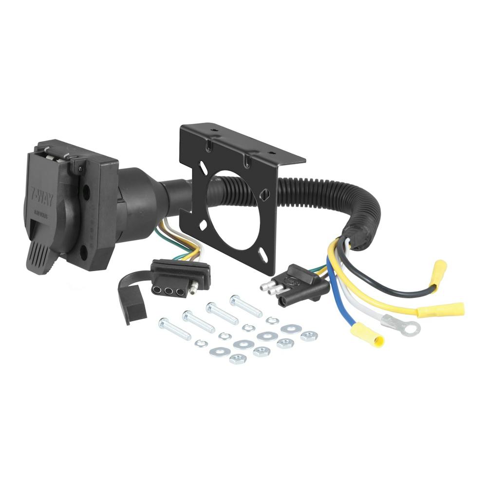 CURT 57672 trailer connector adapter with bracket